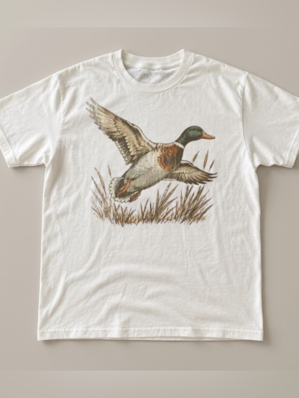 Retro Mallard Duck Wildlife Nature Bird Illustrations Graphic tee